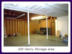 200 Henry Storage area